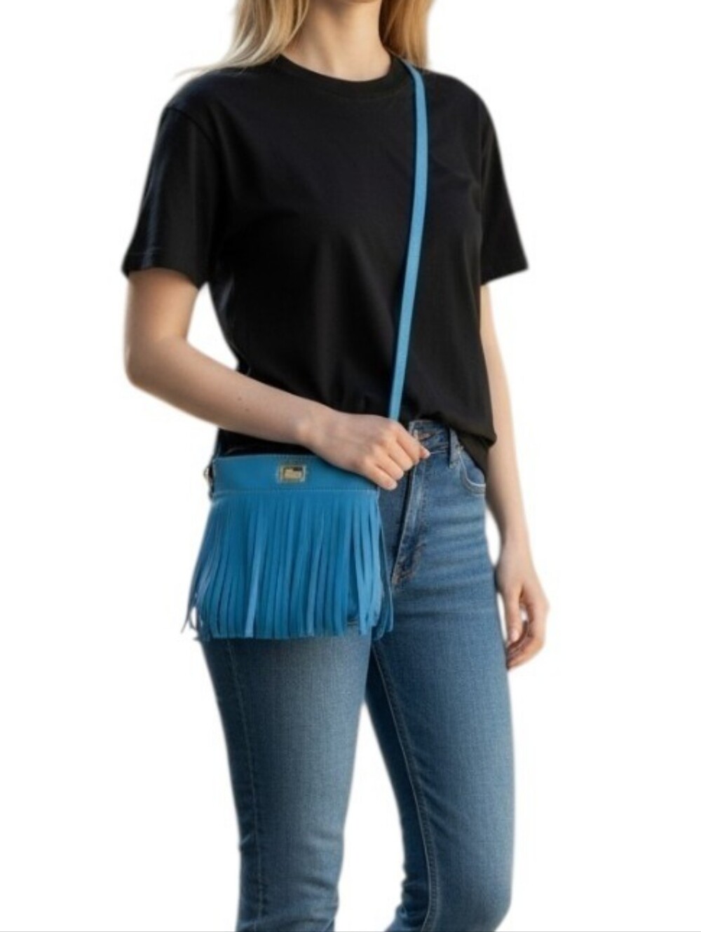 Dooney & Bourke Jessie Fringe Leather Crossbody Bag Like New